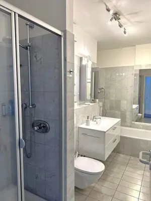 Ein Badezimmer in der Unterkunft Haus Seeterrassen, App 04