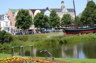 Blick auf einen Fluss in der Nähe der Ferienwohnung