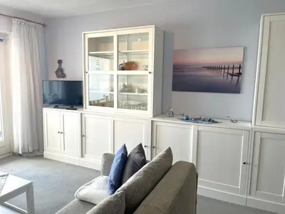 TV/Unterhaltungsangebot in der Unterkunft Ferienwohnung Nordseewellen, App 16