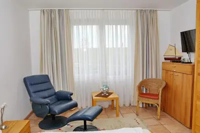 TV/Unterhaltungsangebot in der Unterkunft Haus Nordseeblick, App 04