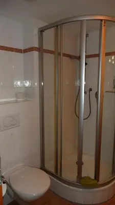 Ein Badezimmer in der Unterkunft Haus Nordseeblick, App 22