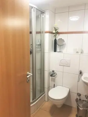 Ein Badezimmer in der Unterkunft Haus Nordseeblick, App 13