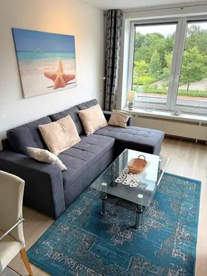 Ein Sitzbereich in der Unterkunft Kurpark Residenz, App 104