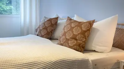 Ein Bett oder Betten in einem Zimmer der Unterkunft Haus Frauenpreiss Whg 57 KüstenNest