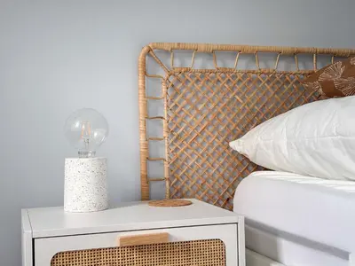 Ein Bett oder Betten in einem Zimmer der Unterkunft Haus Frauenpreiss Whg 57 KüstenNest
