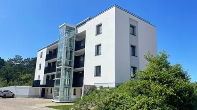 Das Gebäude in dem sich die Ferienwohnung befindet