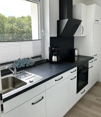 Küche/Küchenzeile in der Unterkunft Seaside 53° FeWo 7