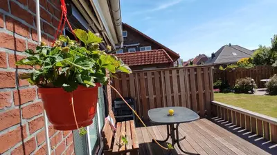 Ein Garten an der Unterkunft Dat Hus