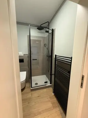 Ein Badezimmer in der Unterkunft Ferienwohnung Zuhause Liebdolph