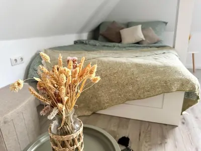 Ein Bett oder Betten in einem Zimmer der Unterkunft HafenCity Apartments Brunsbüttel
