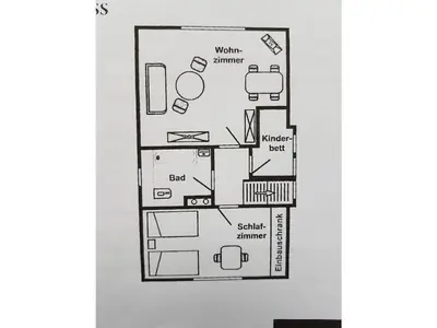 Grundriss der Unterkunft Holiday home in Balje with Wi-Fi