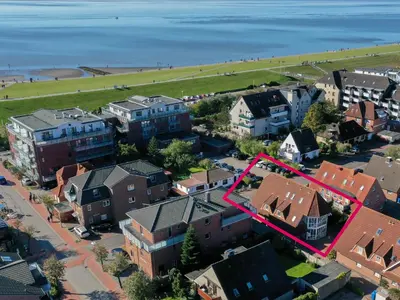 Ein allgemeiner Meerblick oder ein Meerblick von der Ferienwohnung aus