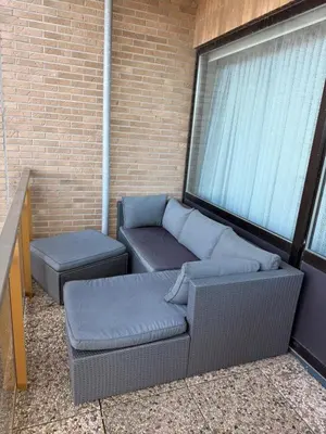 Ein Sitzbereich in der Unterkunft Haus Jan am Strand App WattenGlück