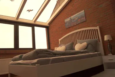 Ein Sitzbereich in der Unterkunft Apartment in Friedrichskoog with 130 sqm