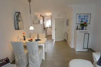 Küche/Küchenzeile in der Unterkunft Ferienwohnung Meeresidyll