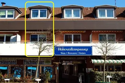 Das Gebäude in dem sich die Ferienwohnung befindet