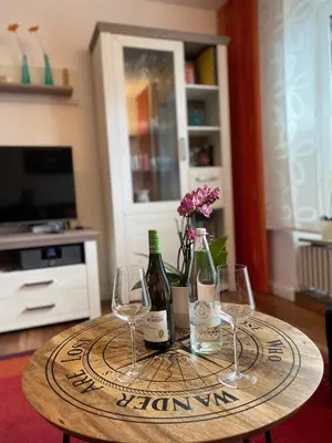 Getränke in der Unterkunft Ferienwohnung Watt'n Idyll