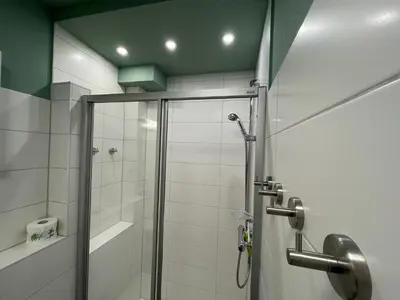 Ein Badezimmer in der Unterkunft Ferienwohnung Watt'n Idyll
