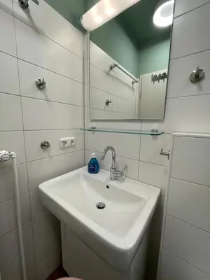 Ein Badezimmer in der Unterkunft Ferienwohnung Watt'n Idyll