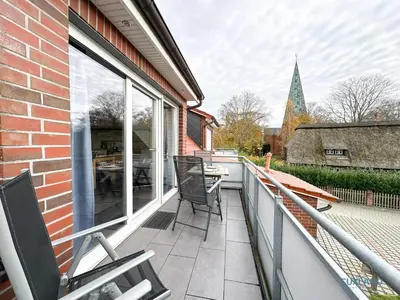 Ein Balkon oder eine Terrasse in der Unterkunft Residenz Liegeplatz