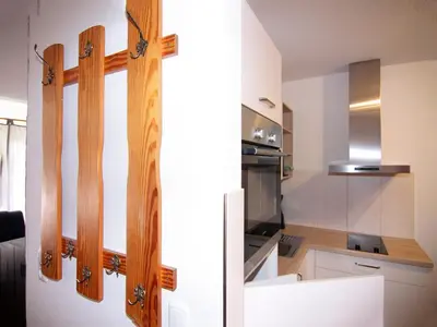Küche/Küchenzeile in der Unterkunft Ferienwohnung im Reihenhaus, Friedrichskoog-Spitze