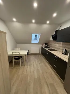 Küche/Küchenzeile in der Unterkunft HörnQuartier - modern eingerichtete Ferienwohnung - Familienfreundlich, ideal auch für Geschäftskunden