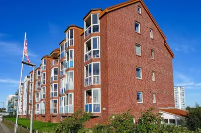 Das Gebäude in dem sich die Ferienwohnung befindet