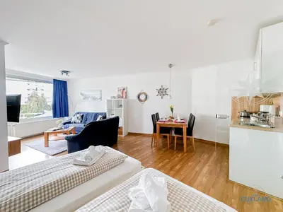 Ein Bett oder Betten in einem Zimmer der Unterkunft Lord Nelson Wohnung 118