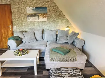 Ein Sitzbereich in der Unterkunft Apartment Die Dorfperle by Interhome
