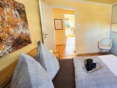 Ein Bett oder Betten in einem Zimmer der Unterkunft Ferienwohnung Smukke Stuuv