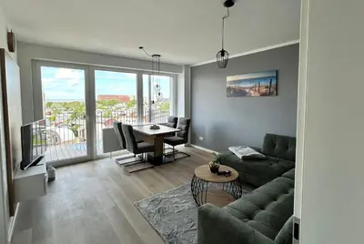 Ein Sitzbereich in der Unterkunft Seaside 53 FeWo 7