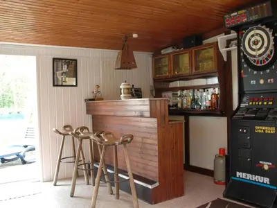 Küche/Küchenzeile in der Unterkunft Holiday Home mit Indoorpool- Garten und Partyraum by Interhome