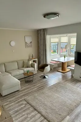 Ein Sitzbereich in der Unterkunft Apartment Nordseedüne II by Interhome