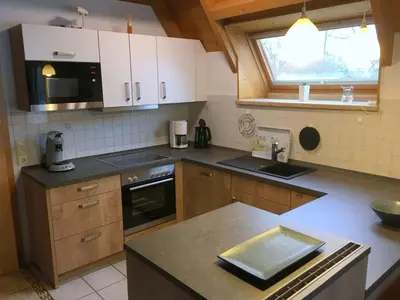 Küche/Küchenzeile in der Unterkunft Holiday Home mit Terrasse- Grill und Garten by Interhome
