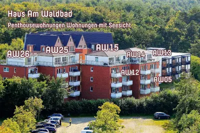 Das Gebäude in dem sich die Ferienwohnung befindet