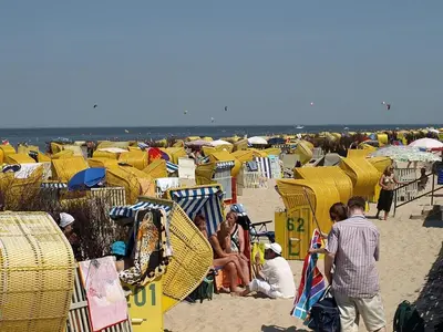 Ein Strand an oder in der Nähe des Ferienhauses