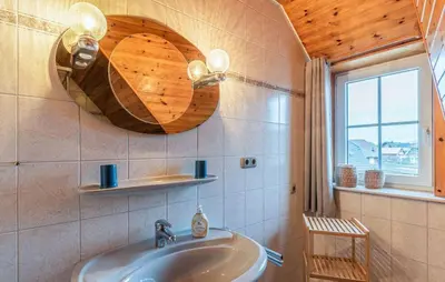 Ein Badezimmer in der Unterkunft Haus Deichgraf