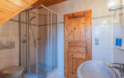 Ein Badezimmer in der Unterkunft Haus Deichgraf