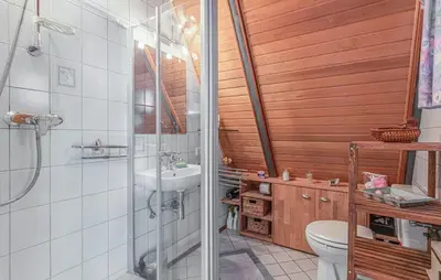 Ein Badezimmer in der Unterkunft Strandglück