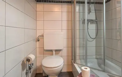 Ein Badezimmer in der Unterkunft Deichschaf