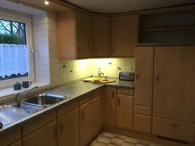 Küche/Küchenzeile in der Unterkunft Apartment Ruheoase in Otterndorf by Interhome