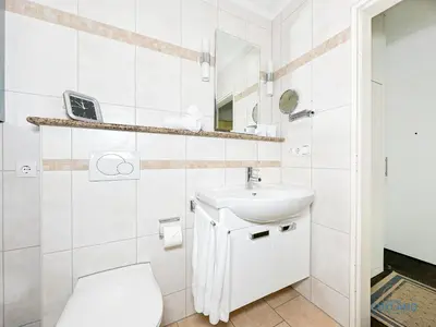 Ein Badezimmer in der Unterkunft Ferienwohnung 19 Heinrich-Grube Weg