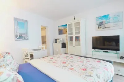Ein Bett oder Betten in einem Zimmer der Unterkunft Seehütte 004