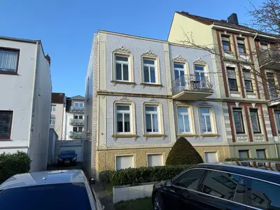 Das Gebäude in dem sich die Ferienwohnung befindet