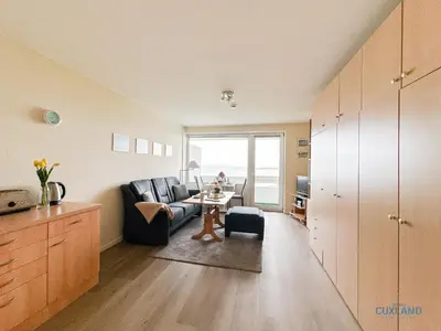 Ein Sitzbereich in der Unterkunft Haus Nautic Wohnung 615