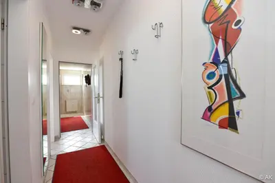 Ein Bett oder Betten in einem Zimmer der Unterkunft Haus Pacific Pacific FeWo 81
