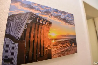 Blick auf den Sonnenuntergang/Sonnenaufgang von der Ferienwohnung aus oder aus der Nähe