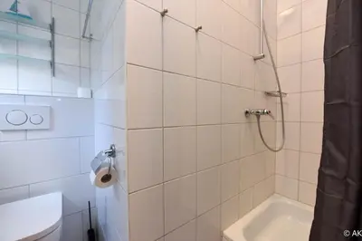 Ein Badezimmer in der Unterkunft Strandkorb 12 - FeWo 1