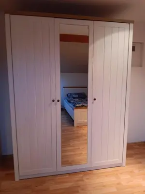 Ein Bett oder Betten in einem Zimmer der Unterkunft Ferien-Monteurwohnung Brandt-Diekhusen 2