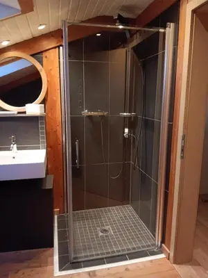 Ein Badezimmer in der Unterkunft Ferien-Monteurwohnung Brandt-Diekhusen 2